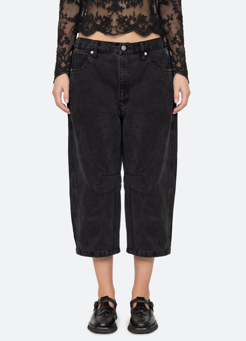 Sea New York Oli Cropped Jeans Black