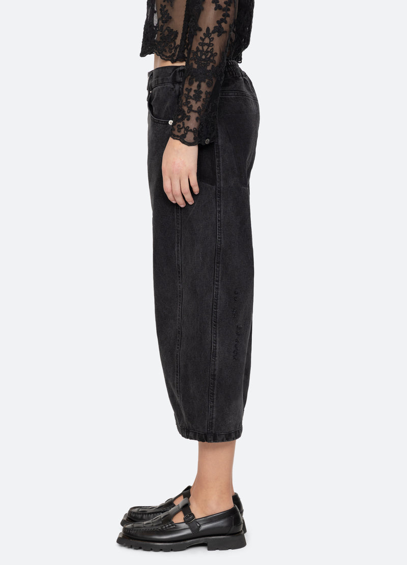 Sea New York Oli Cropped Jeans Black