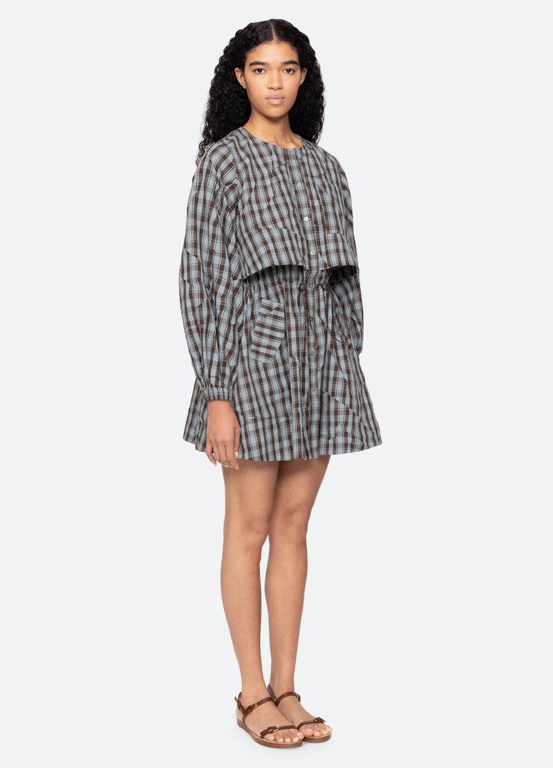 Sea New York Ophelia Mini Dress Blue