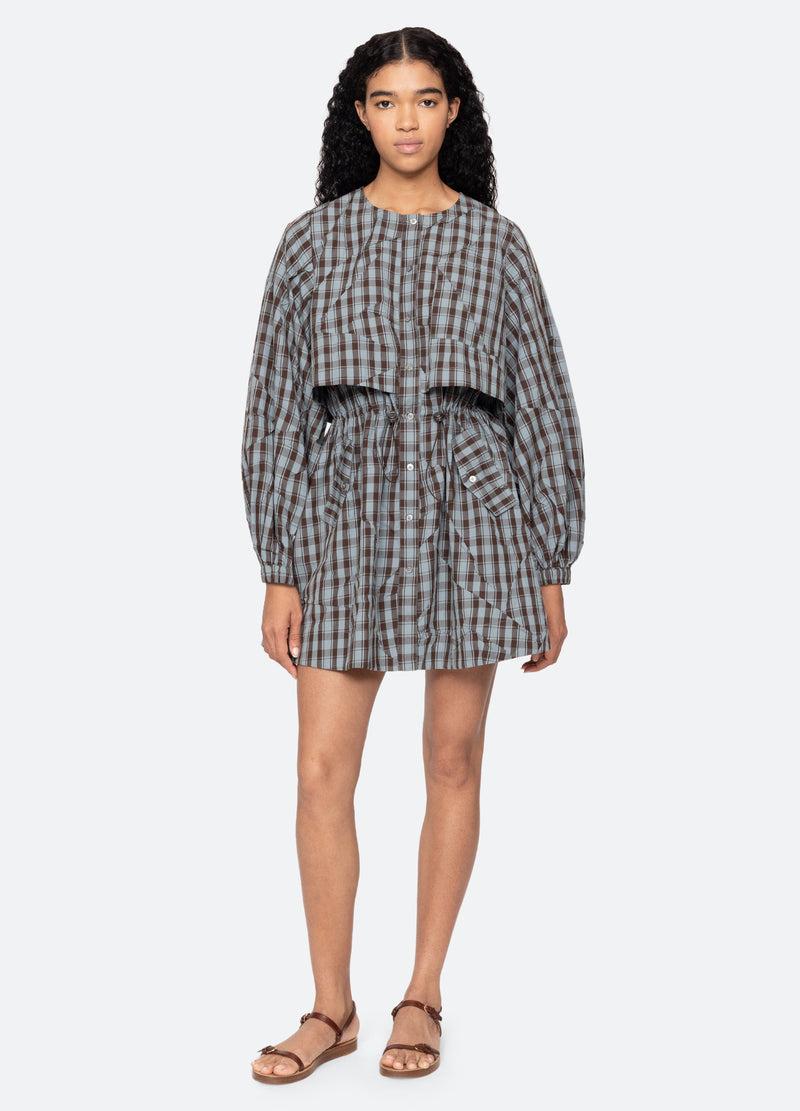 sea new york Ophelia Mini Dress Blue