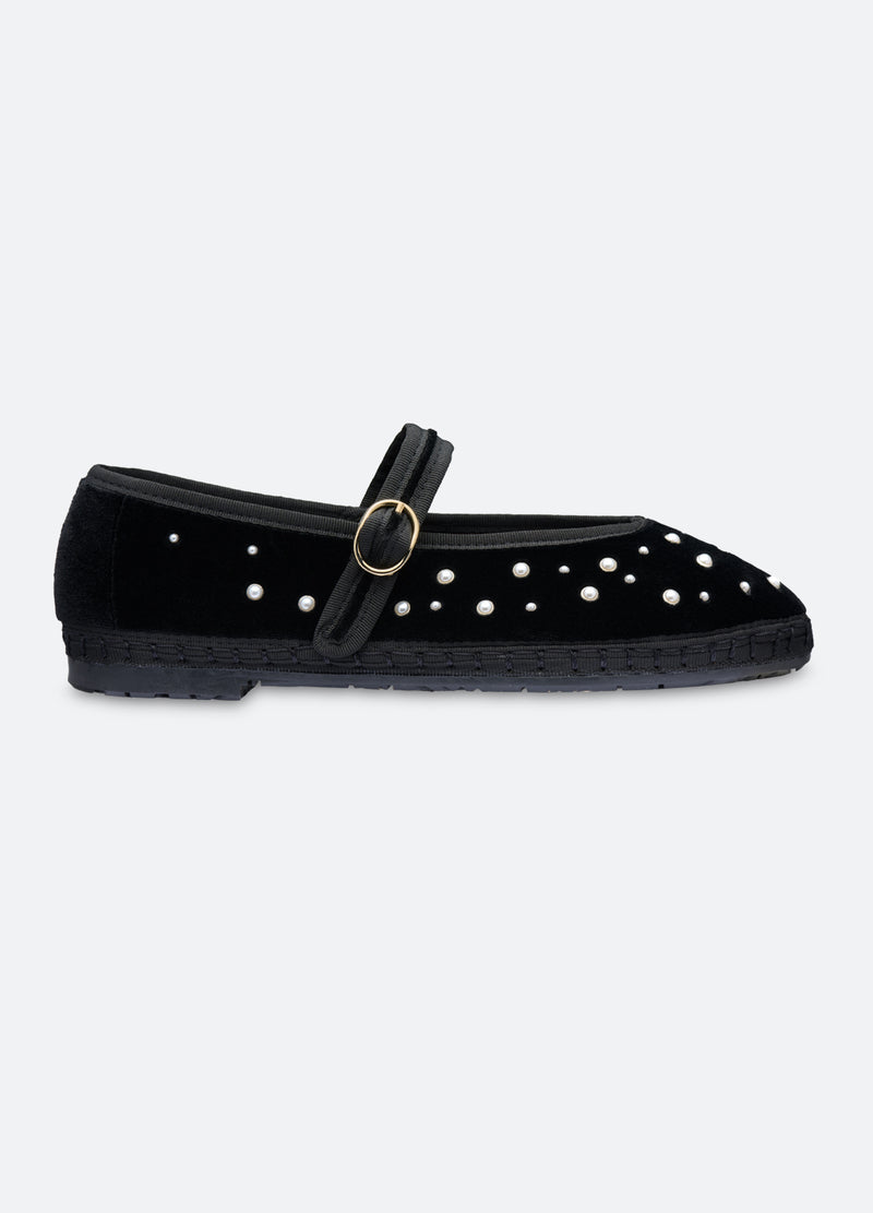 Sea New York Pearl Mary Jane Flats Black