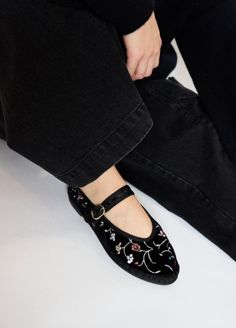 sea new york Priscilla Mary Jane Flats Black