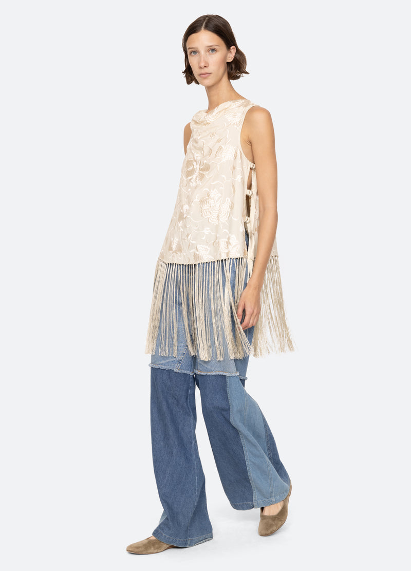 Sea New York Priscilla Vest Cream