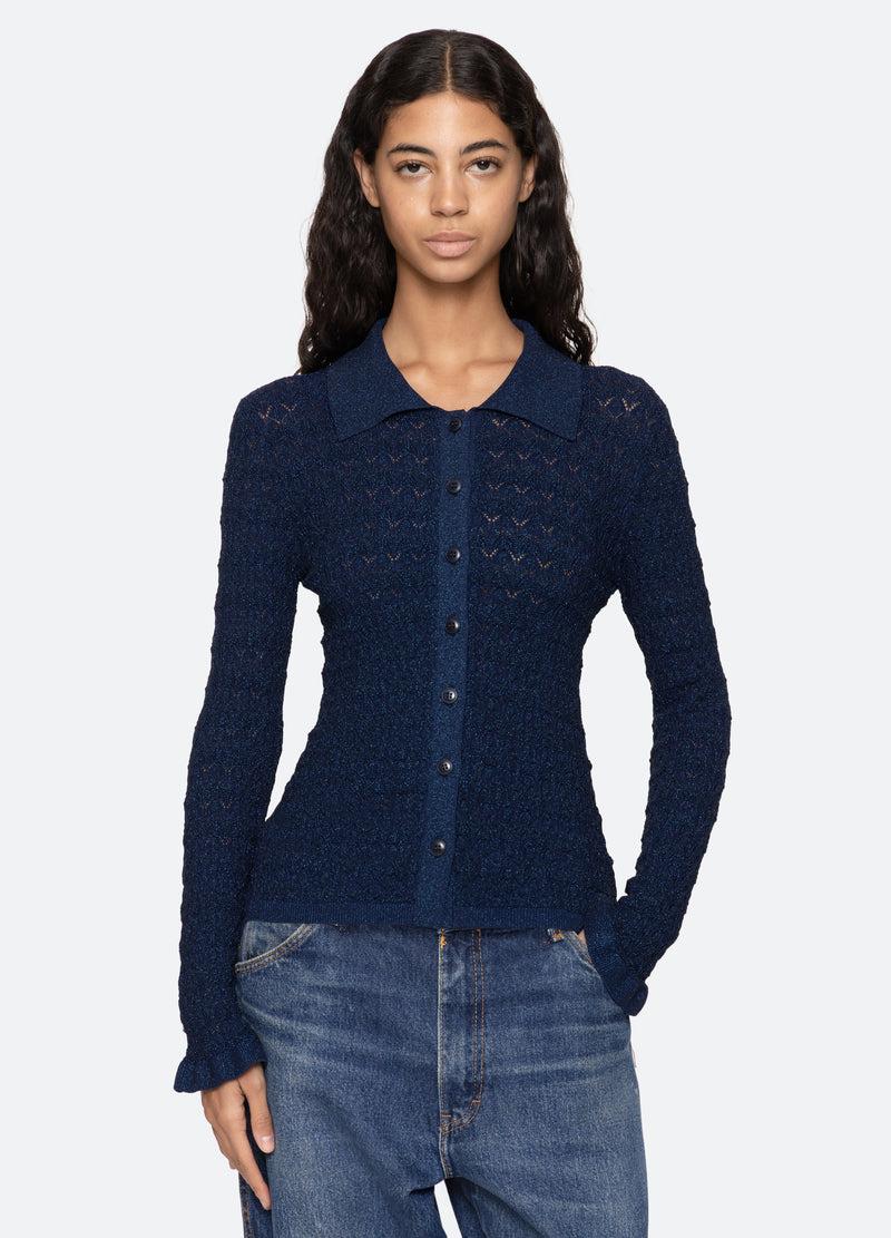 sea new york Ruby Cardigan Navy