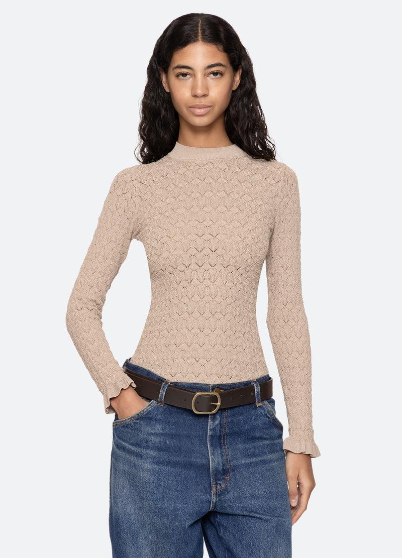 sea new york Ruby L/S Top Champagne