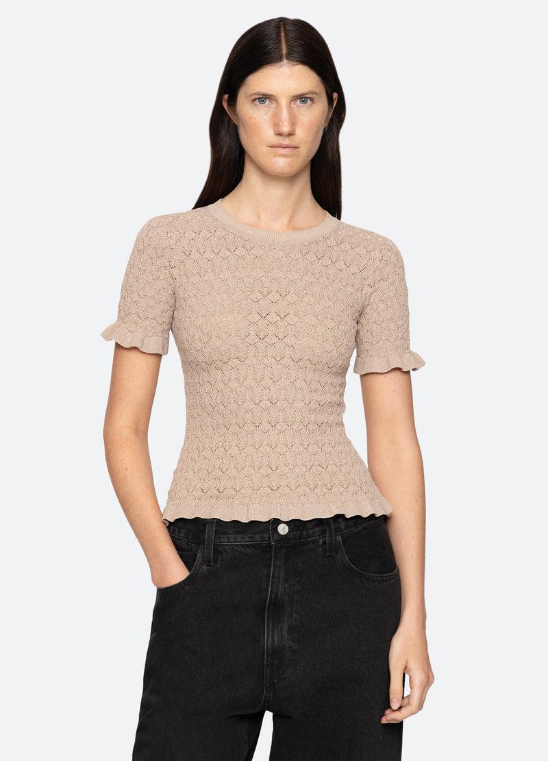 sea new york Ruby Top Champagne