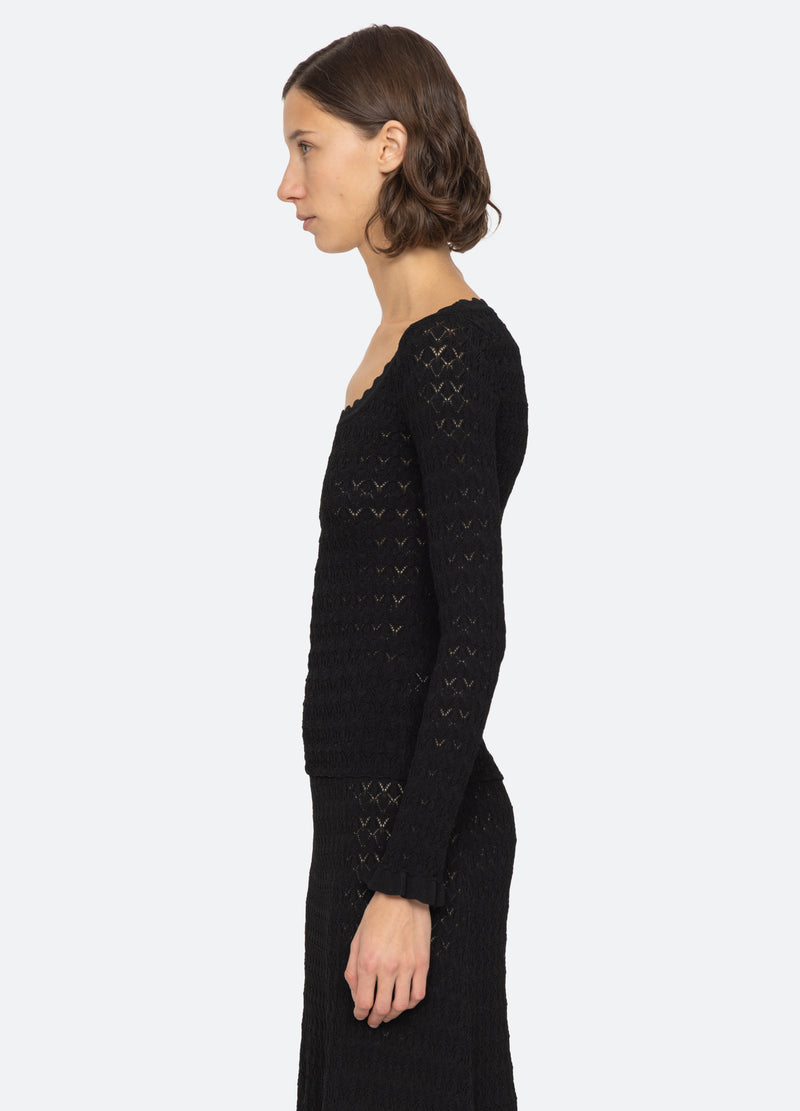 Sea New York Rue L/S Top Black