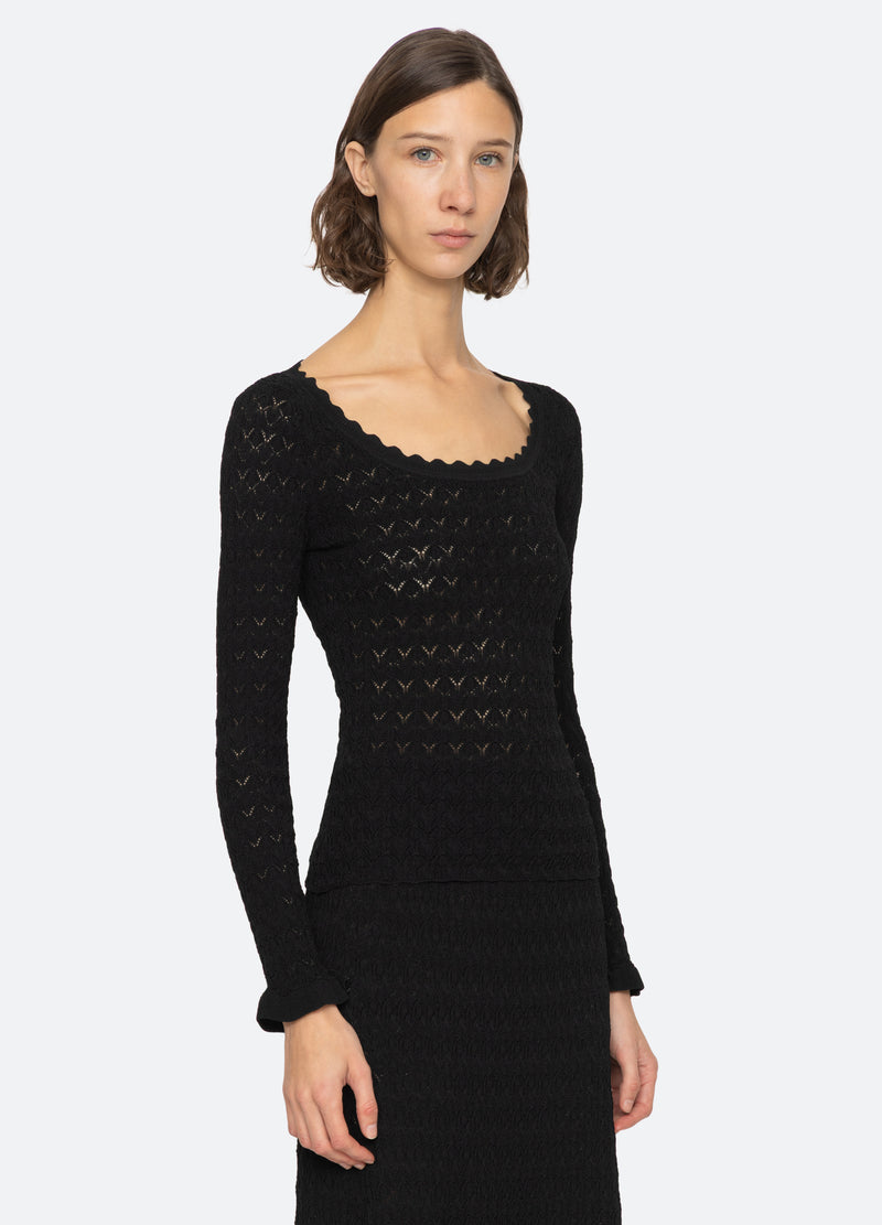 Sea New York Rue L/S Top Black