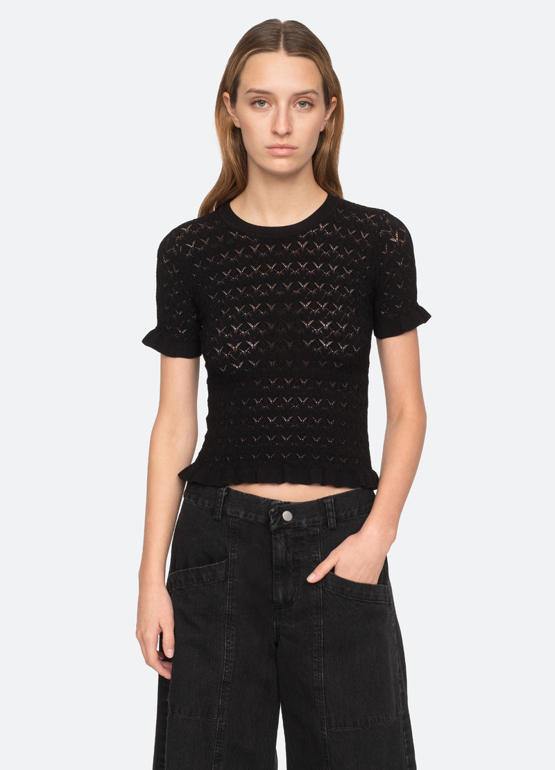 sea new york Rue S/S Sweater Black