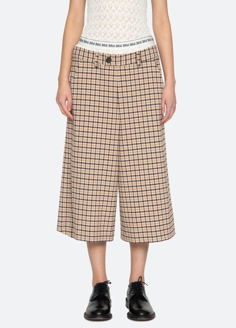 sea new york Savannah Culottes Plaid