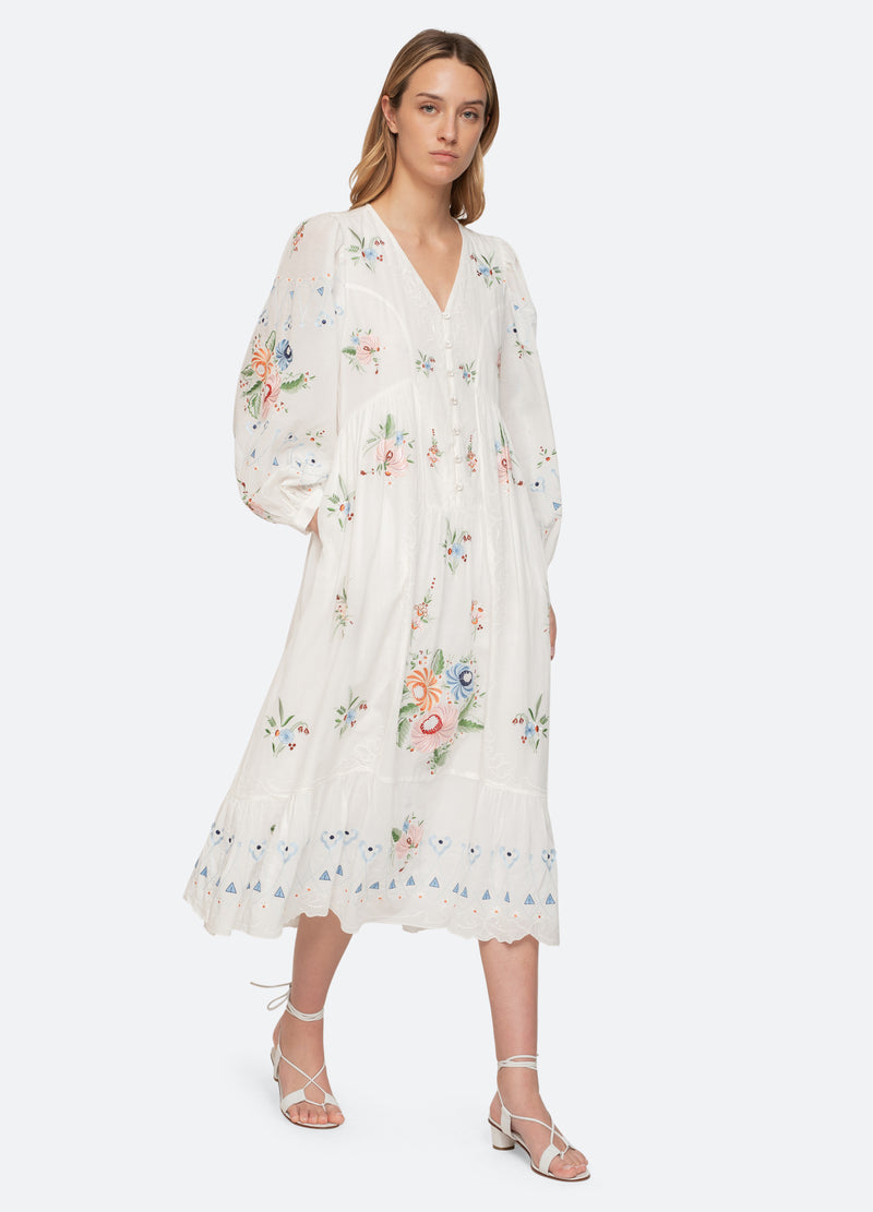 Sea New York Serafina Dress Cream