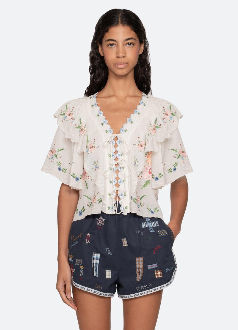 Sea New York Serafina S/S Top Cream