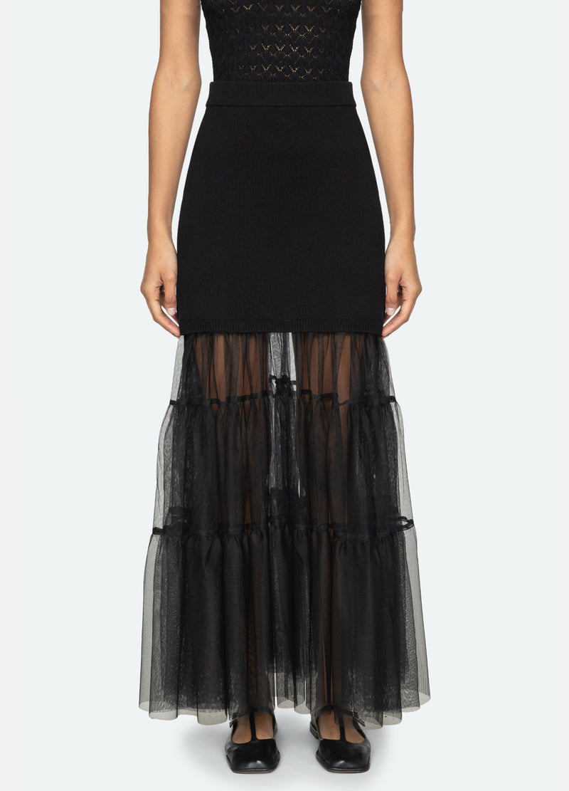 sea new york Seraphine Skirt Black