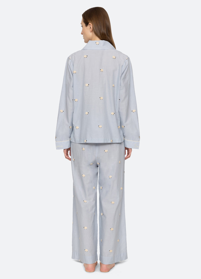 Sea New York Sheep PJ Set Sky