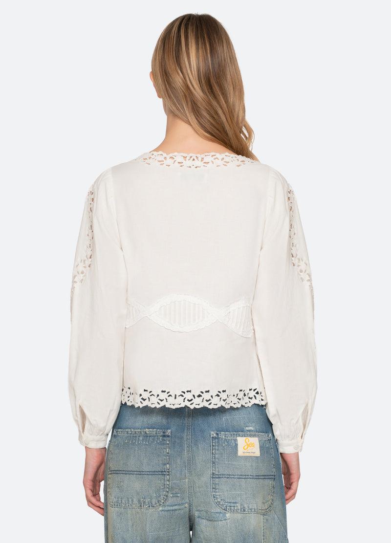 Sea New York Sofia Blouse Cream