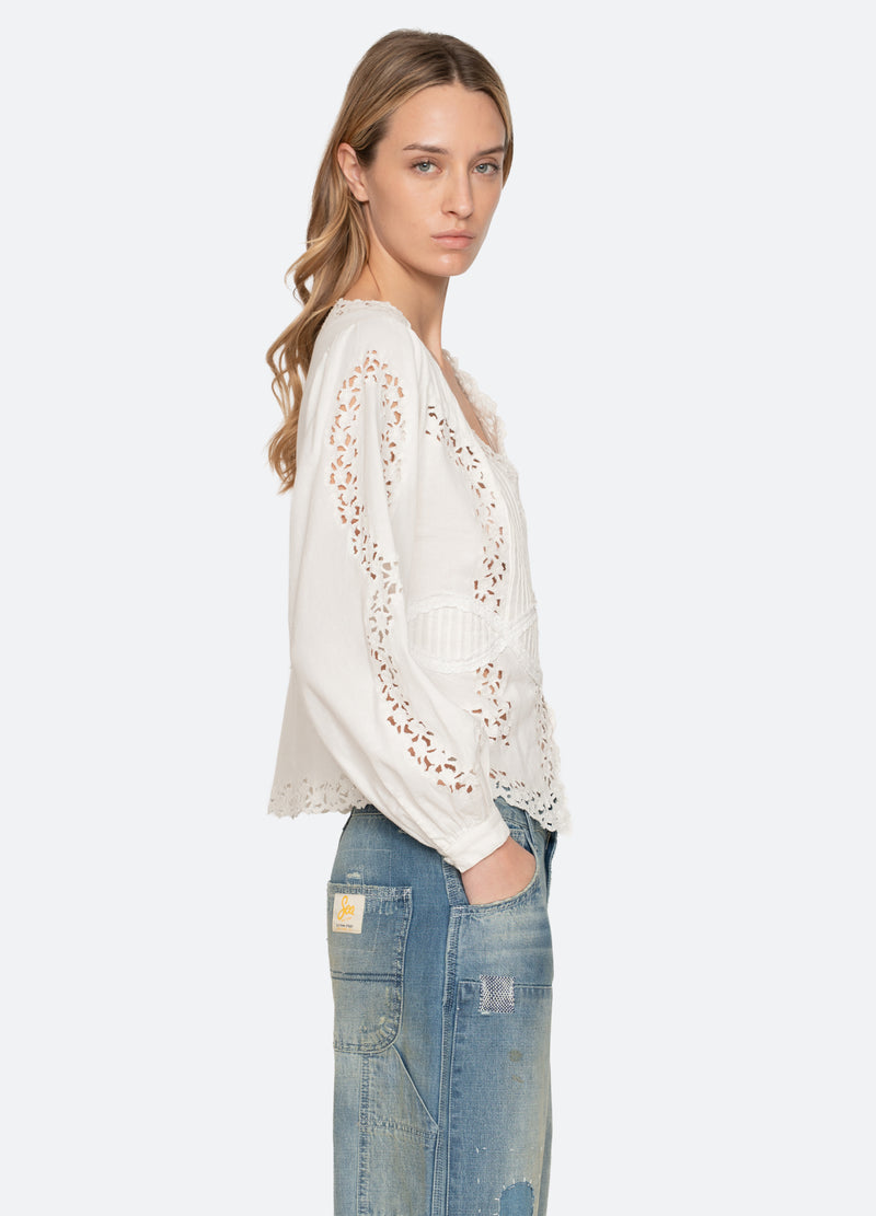 Sea New York Sofia Blouse Cream