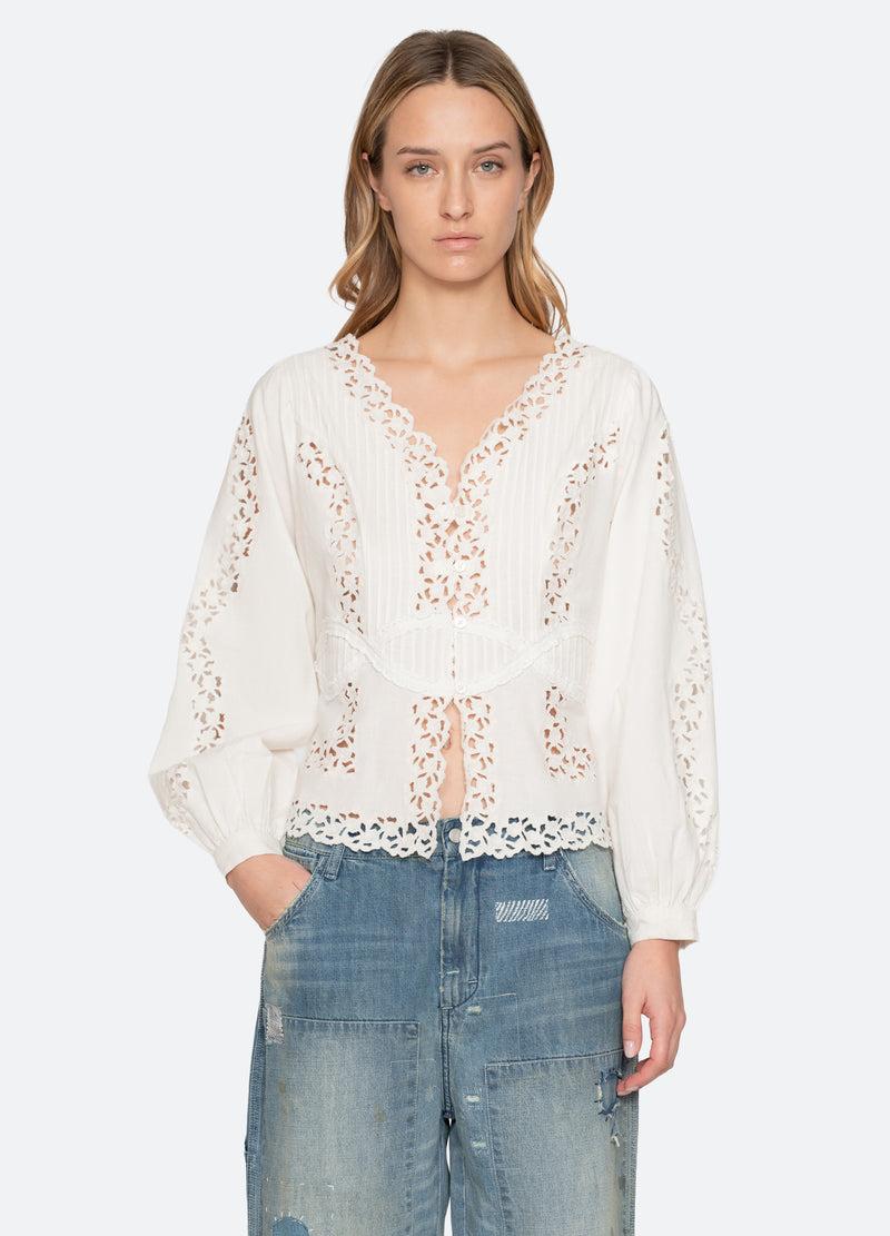 sea new york Sofia Blouse Cream