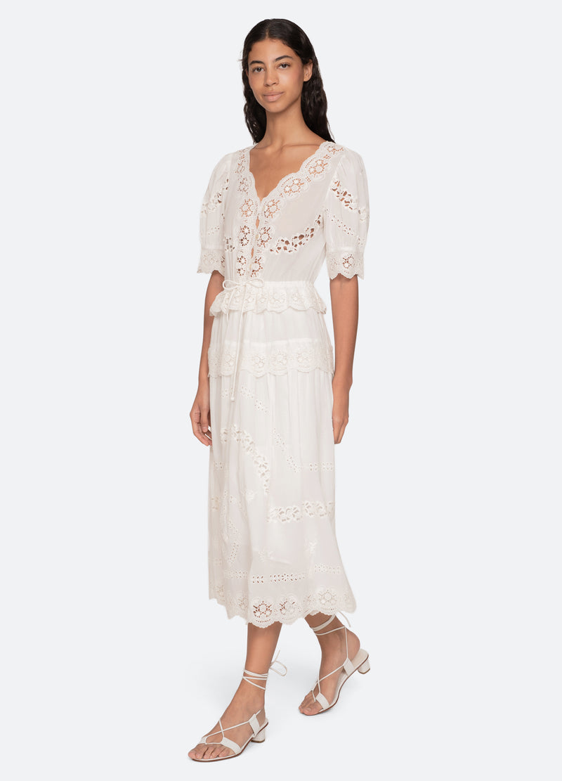 Sea New York Sofia Dress Cream
