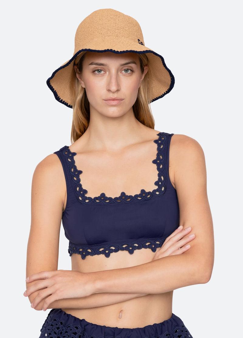 Sea New York Straw Hat Tan