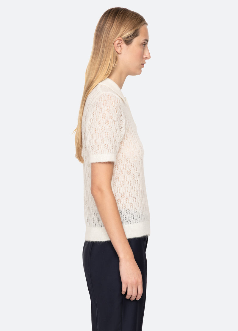Sea New York Teagan S/S Sweater Cream
