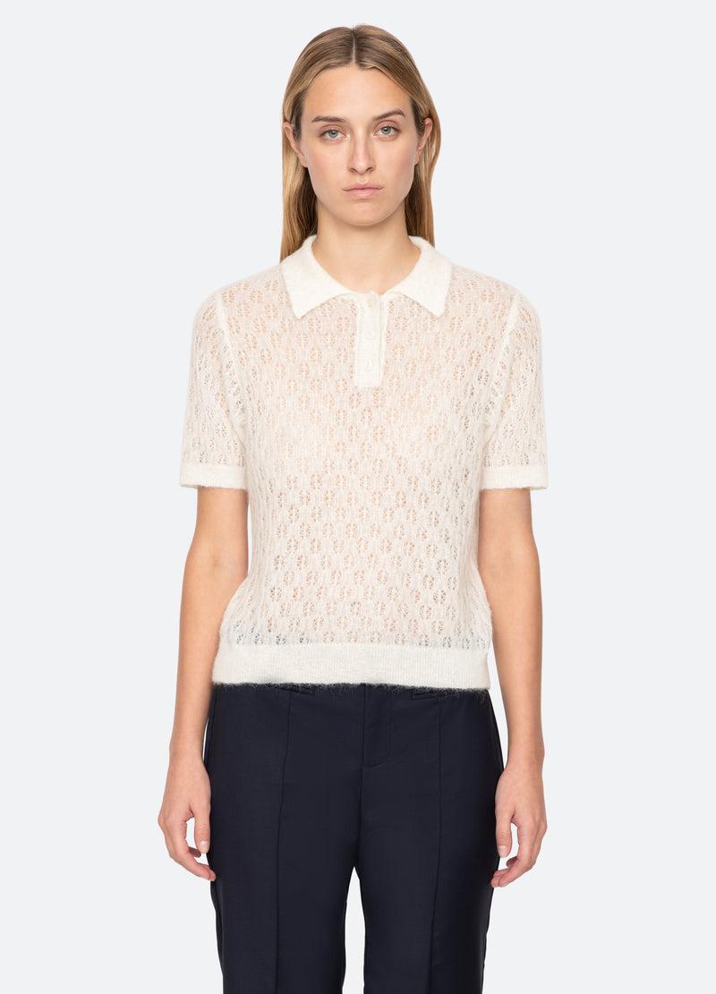 sea new york Teagan S/S Sweater Cream