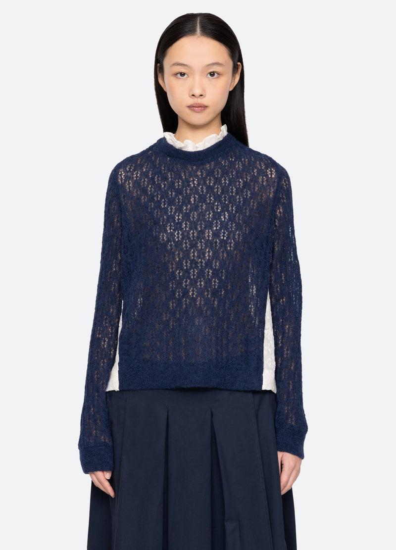 Sea New York Teagan Sweater Navy