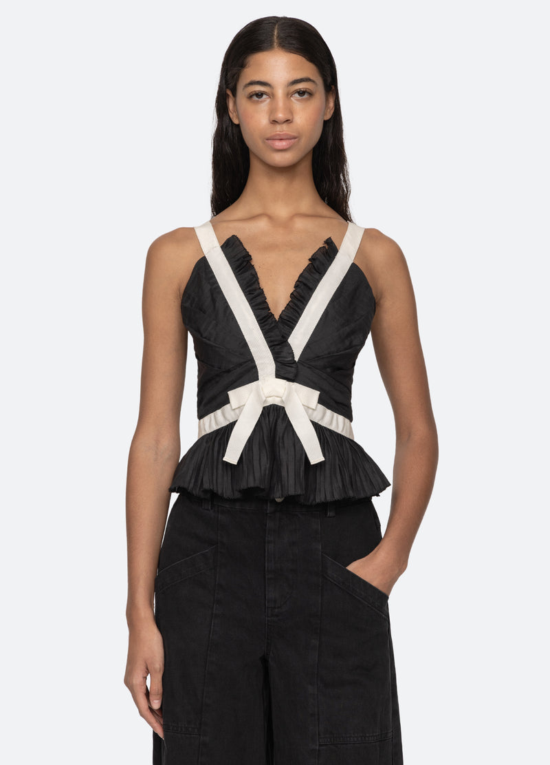 sea new york Thalia Top Black