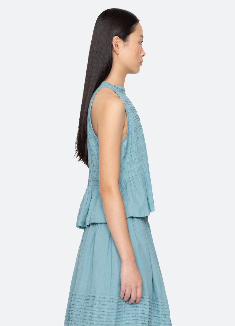 Sea New York Violet Tank Blue