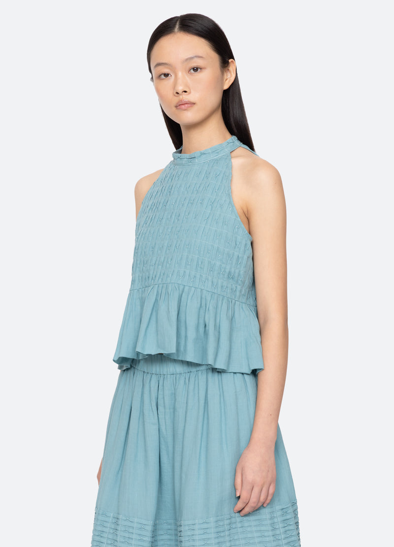 Sea New York Violet Tank Blue