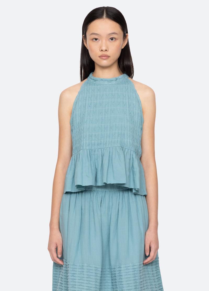 sea new york Violet Tank Blue