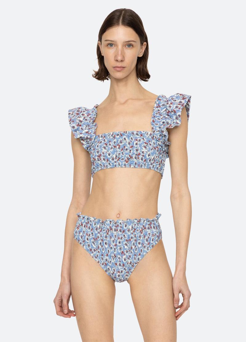 Sea New York Whitney Bikini Top Blue