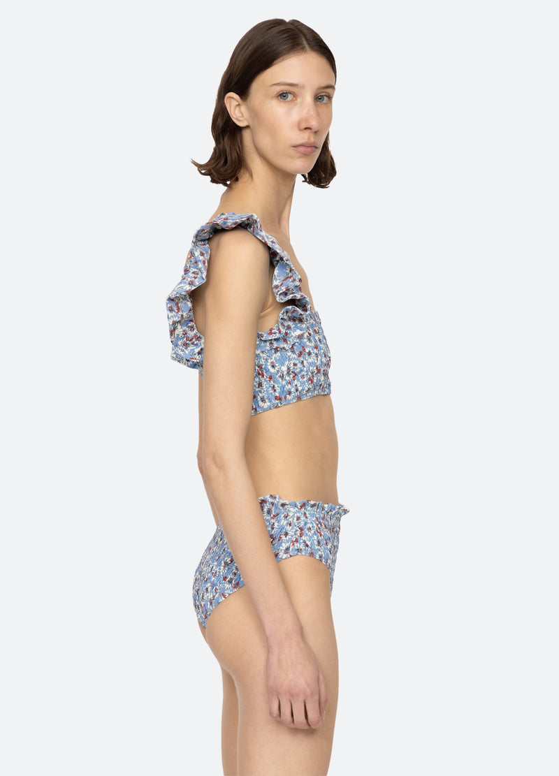 Sea New York Whitney Bikini Top Blue