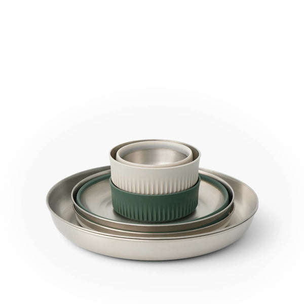 Sea To Summit Detour Stainless Steel Collapsible Dinnerware Set - (6 Piece)