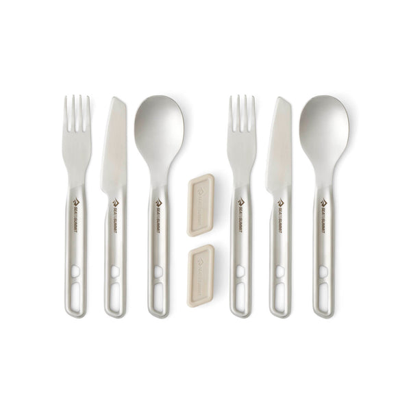 sea to summit Detour Stainless Steel Cutlery Set - (6 Piece)