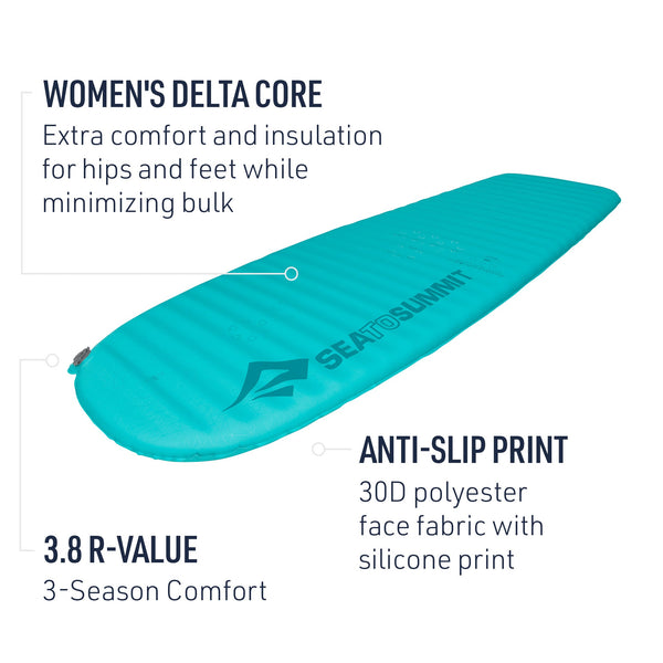 Sea To Summit Women's Comfort Light Self-Inflating Sleeping Mat (Like New)