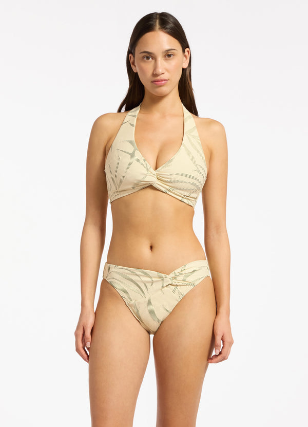 Seafolly Botanic Lines Twist Front Hipster Bikini Bottom