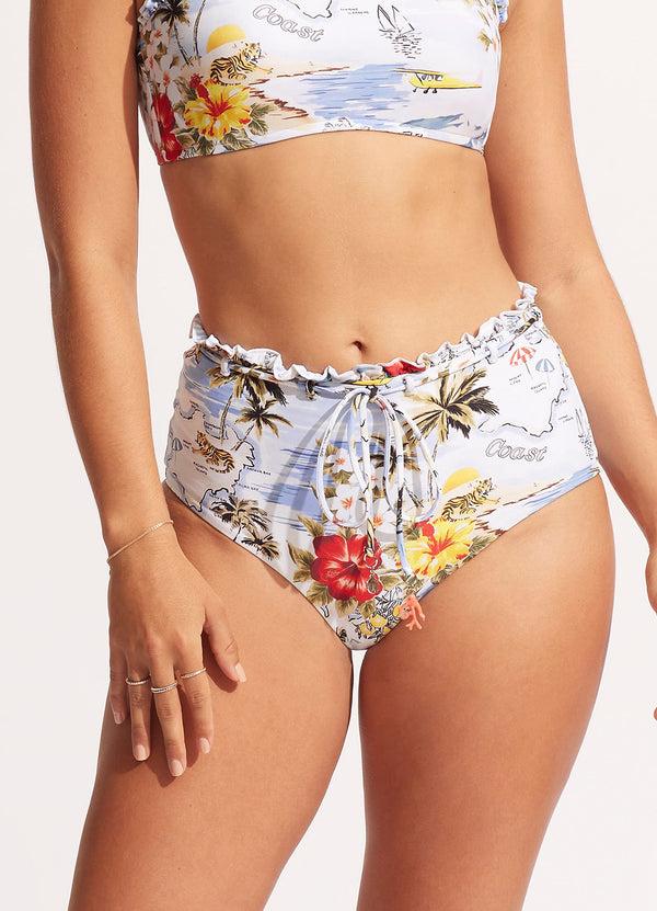 Seafolly Coast To Coast High Waisted Pant - Powder Blue