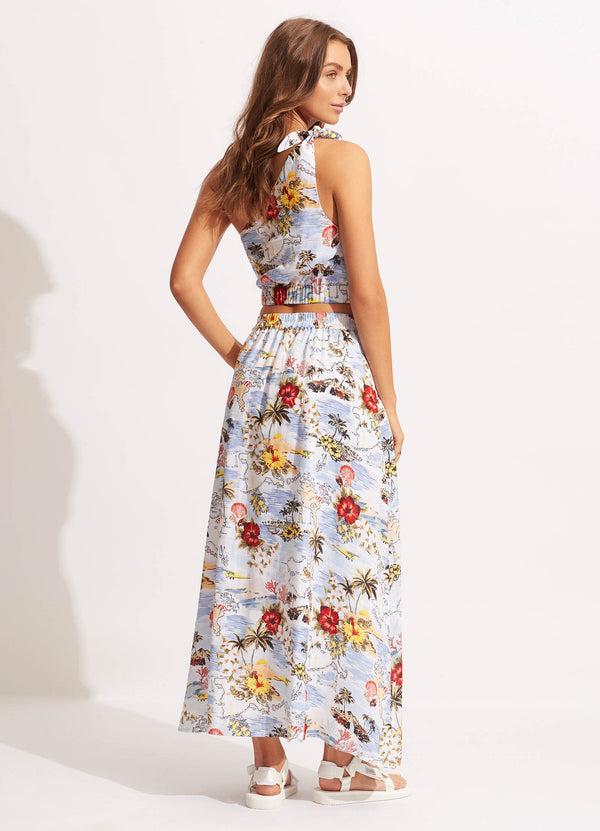 Seafolly Coast To Coast One ShoulderTop - Powder Blue