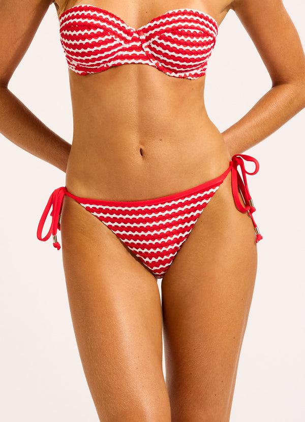 Seafolly Mesh Effect Hipster Tie Side Bikini Bottom