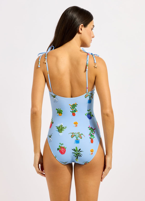 Seafolly Playa Bonita Ruched Underwire One Piece Swimsuit