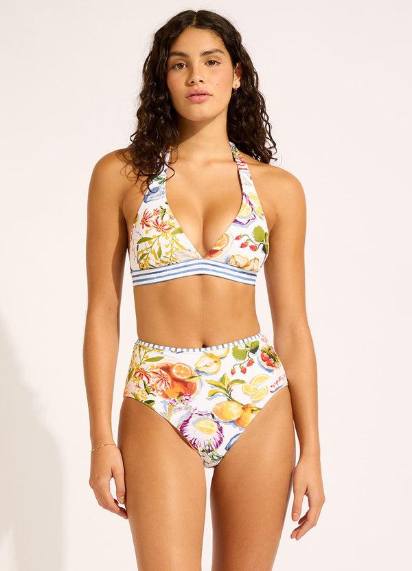 seafolly Riviera Coast Reversible Multi Fit Triangle Bikini Top