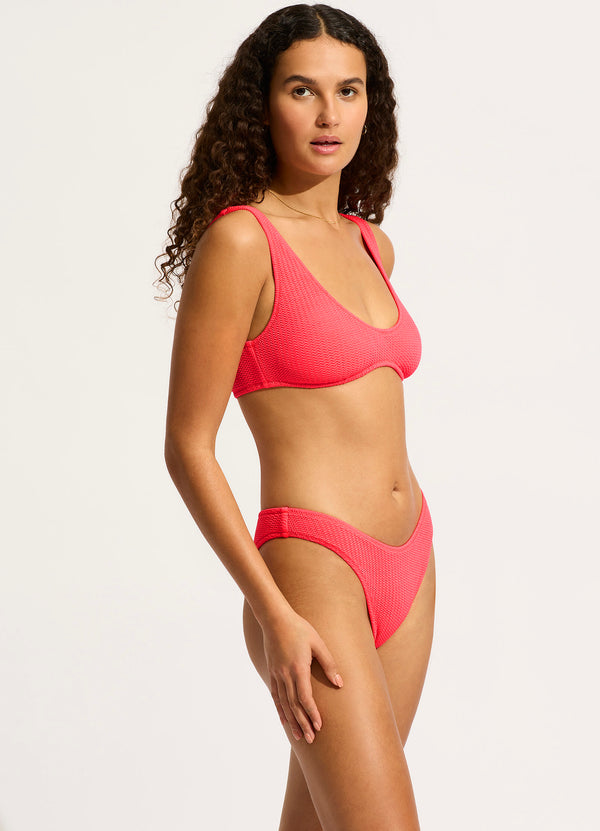 Seafolly Sea Dive Multi Fit Longline Bikini Top - Snapdragon