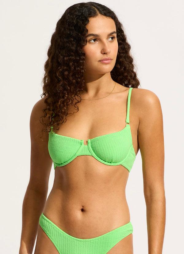 Seafolly Sea Dive Underwire Bikini Top - Summer Green