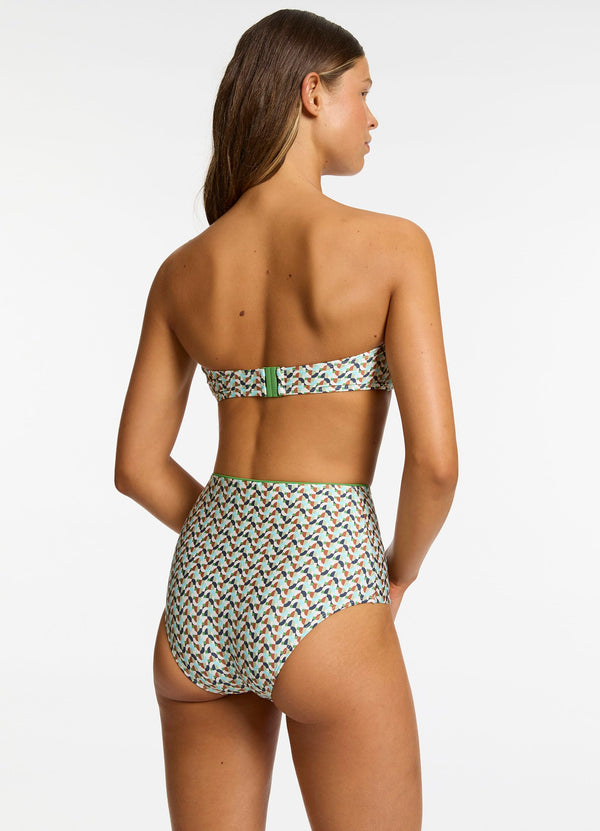 Seafolly Acacia High Waist Bikini Bottom - Multi
