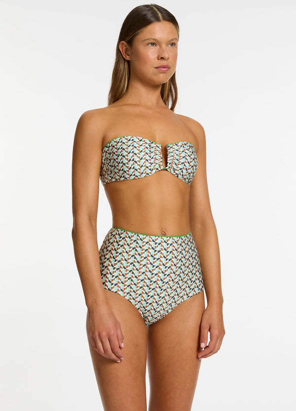 Seafolly Acacia High Waist Bikini Bottom - Multi