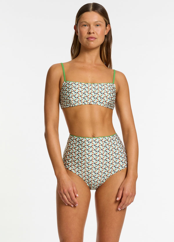seafolly Acacia Tank Bikini Top - Multi