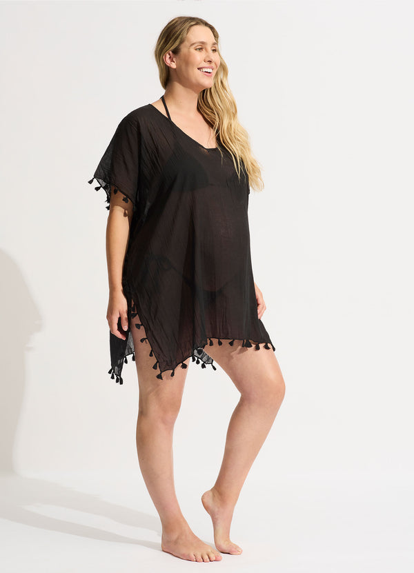Seafolly Amnesia Kaftan - Black