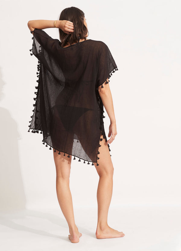 Seafolly Amnesia Kaftan - Black