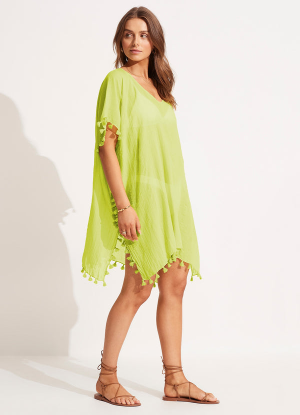 Seafolly Amnesia Kaftan - Celery