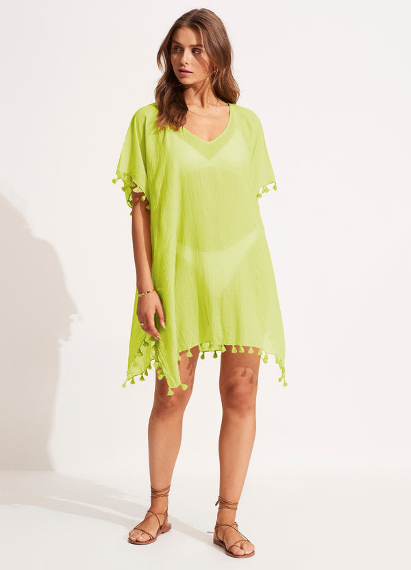 seafolly Amnesia Kaftan - Celery